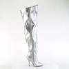 Pleaser - SEDUCE3000WC Bottes cuissardes à plateforme - Couleur argent Product image